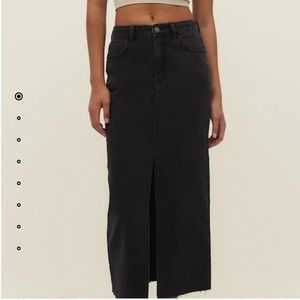 NWT Stradivarius Denim Midi Skirt